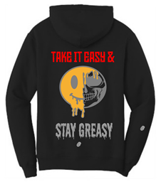 Show details for Halfedass - Take it Easy Stay Greasy Hoodie Picture of Halfedass - Take it Easy Stay Greasy Hoodie