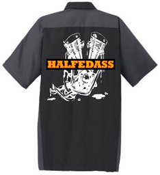 Show details for HALFEDASS - Logo Shop Shirt Picture of HALFEDASS - Logo Shop Shirt