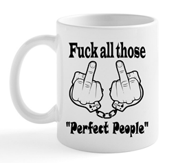 Show details for HALFEDASS - Perfect People - Coffee Cup  Picture of HALFEDASS - Perfect People - Coffee Cup