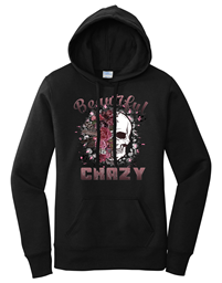Show details for HALFEDASS Ladies - Beautiful Crazy - Ladies Hoodie Picture of HALFEDASS Ladies - Beautiful Crazy - Ladies Hoodie