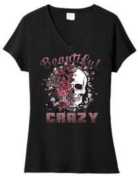 Show details for HALFEDASS Ladies - Beautiful Crazy - V-Neck Picture of HALFEDASS Ladies - Beautiful Crazy - V-Neck