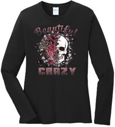 Show details for HALFEDASS Ladies - Beautiful Crazy - Ladies Long Sleeve Picture of HALFEDASS Ladies - Beautiful Crazy - Ladies Long Sleeve