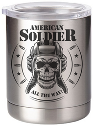 Show details for American Soldier 10oz Stainless Steel Tumbler Picture of American Soldier 10oz Stainless Steel Tumbler