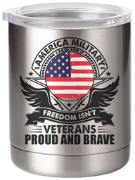 Show details for Proud and Brave 10oz Stainless Steel Tumbler Picture of Proud and Brave 10oz Stainless Steel Tumbler