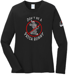 Show details for Narnian Designs - Patch Bunny - Ladies Long Sleeve Picture of Narnian Designs - Patch Bunny - Ladies Long Sleeve