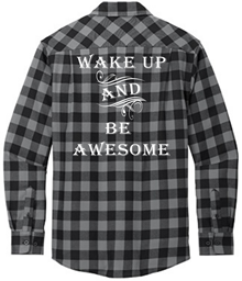 Show details for Kaktus Wake up & Be Awesome - Flannel Picture of Kaktus Wake up & Be Awesome - Flannel