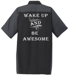Show details for Kaktus Wake up & Be Awesome Shop Shirt Picture of Kaktus Wake up & Be Awesome Shop Shirt