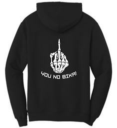 Show details for American Blacktop You No Bika Finger Hoodie Picture of American Blacktop You No Bika Finger Hoodie