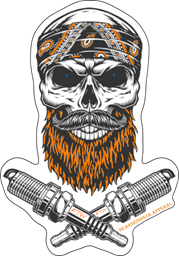 Show details for Bearded Ninja - Sparky Sticker Picture of Bearded Ninja - Sparky Sticker