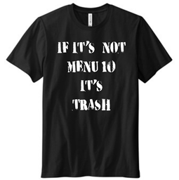 Show details for Menu 10 T-Shirt Picture of Menu 10 T-Shirt