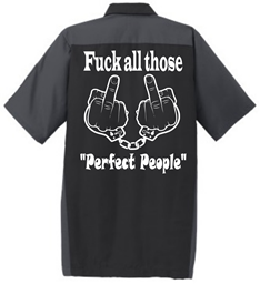Picture of HALFEDASS - Perfect People Shop Shirt