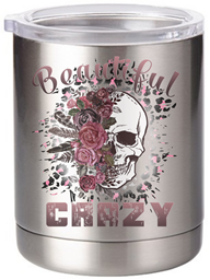 Picture of HALFEDASS Ladies - Beautiful Crazy - 10oz Stainless Steel Coffee Mug