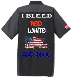 Picture of Mickey Knuckles - I Bleed Red, White And Blue - Shop Shirt