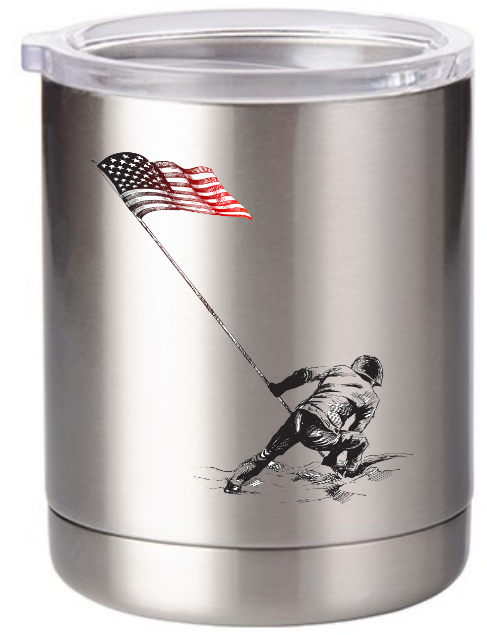 Picture of Flag 10oz Stainless Steel Tumbler
