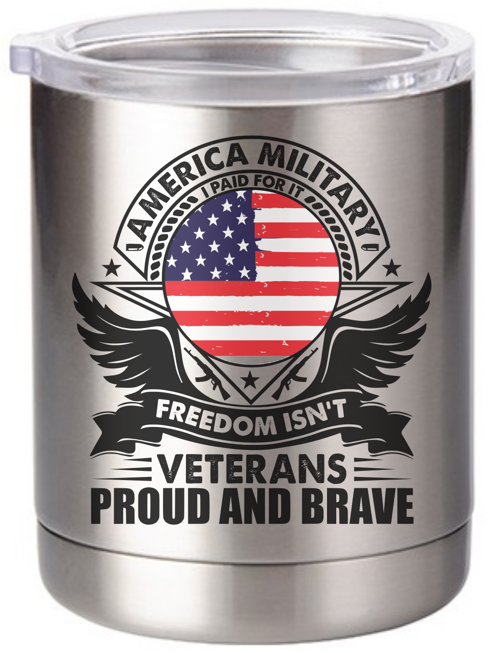 Picture of Proud and Brave 10oz Stainless Steel Tumbler