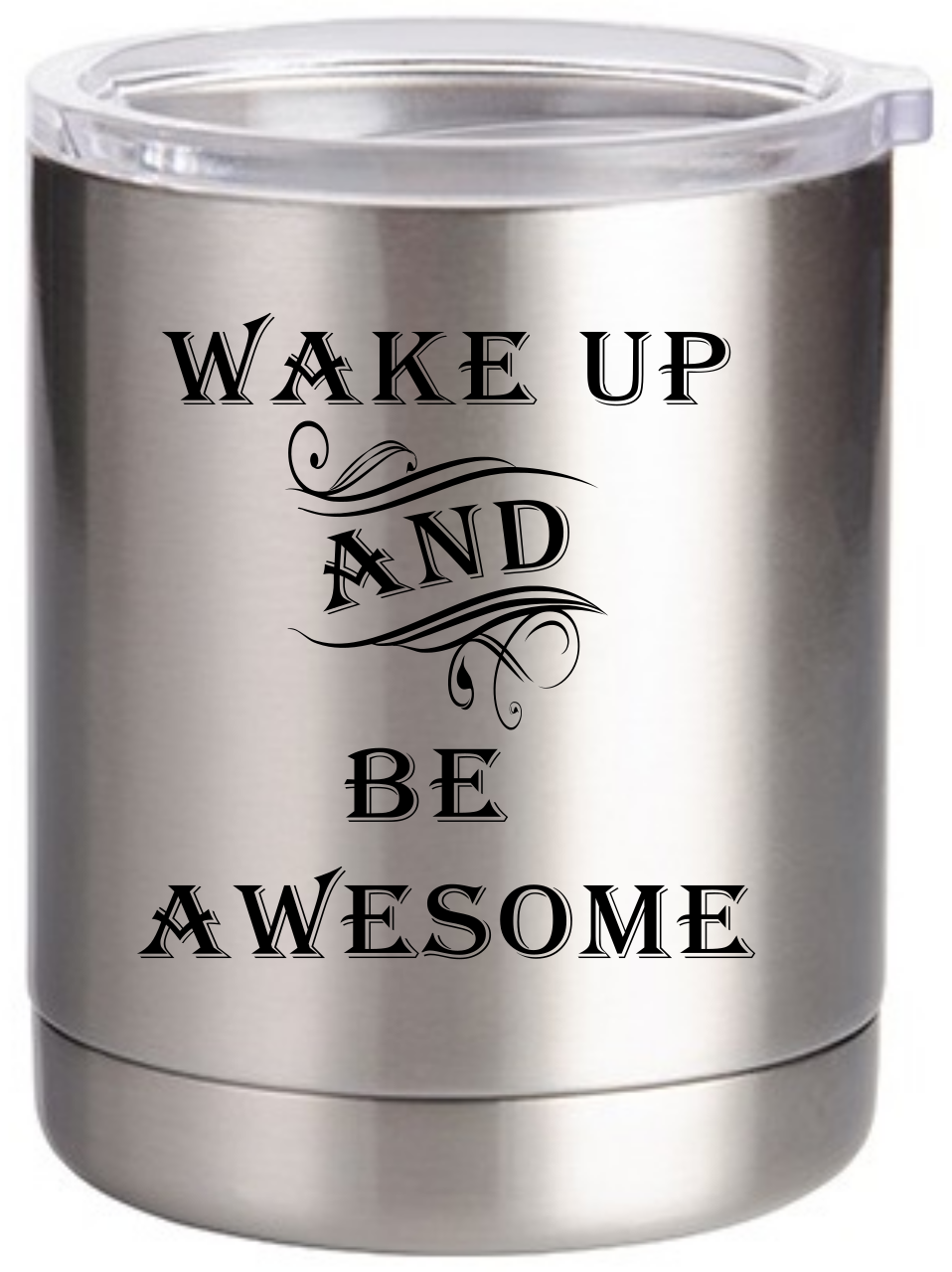 Picture of Kaktus Wake up & Be Awesome 10oz Stainless Steel Tumbler