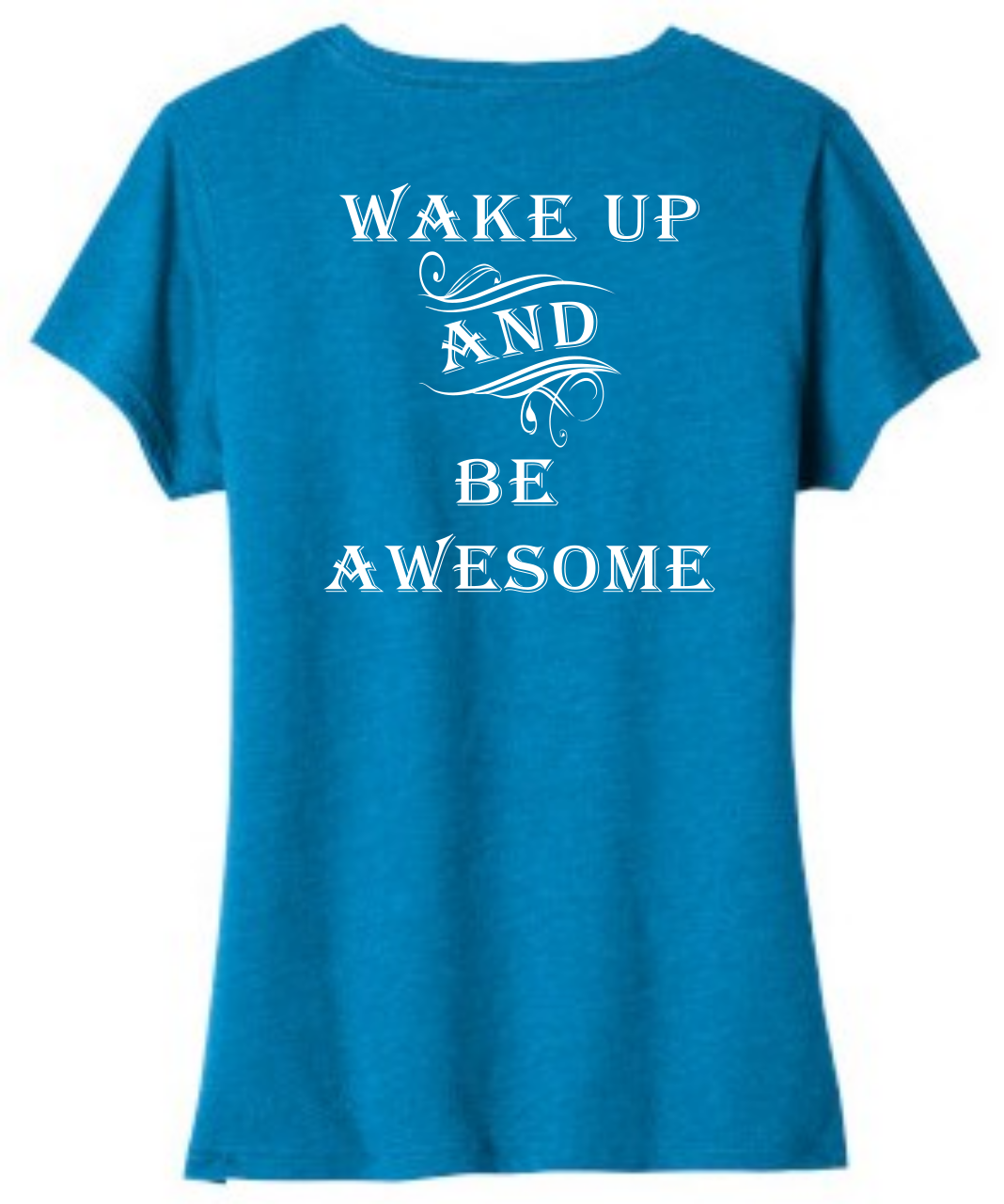 Picture of Kactus - Wake Up And Be Awesome Ladies V-Neck
