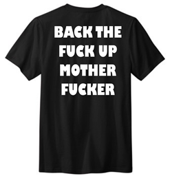 Picture of Caveman Back the Fuck Off T-Shirt
